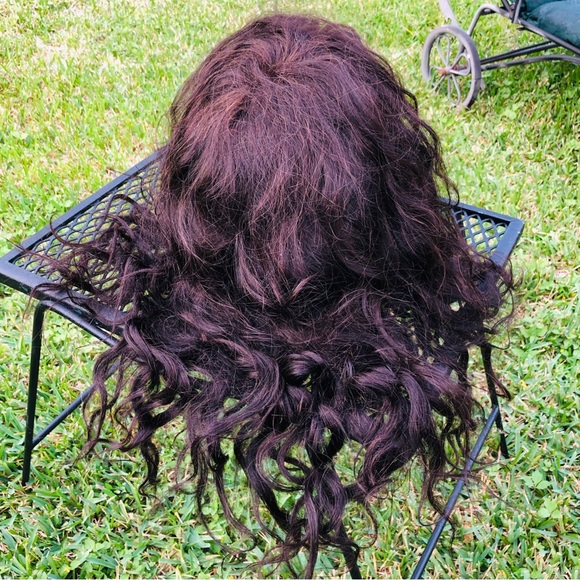 Elegante Brazilian Remy human hair Full wig long 20 inch hair Dark Brown - Picture 4 of 11